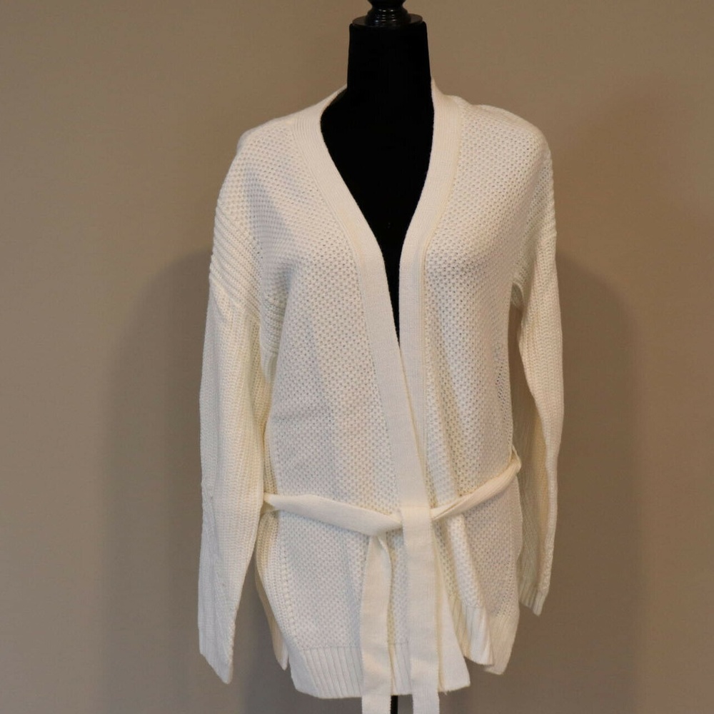 A New Day Women's Belted Open Layering Cardigan